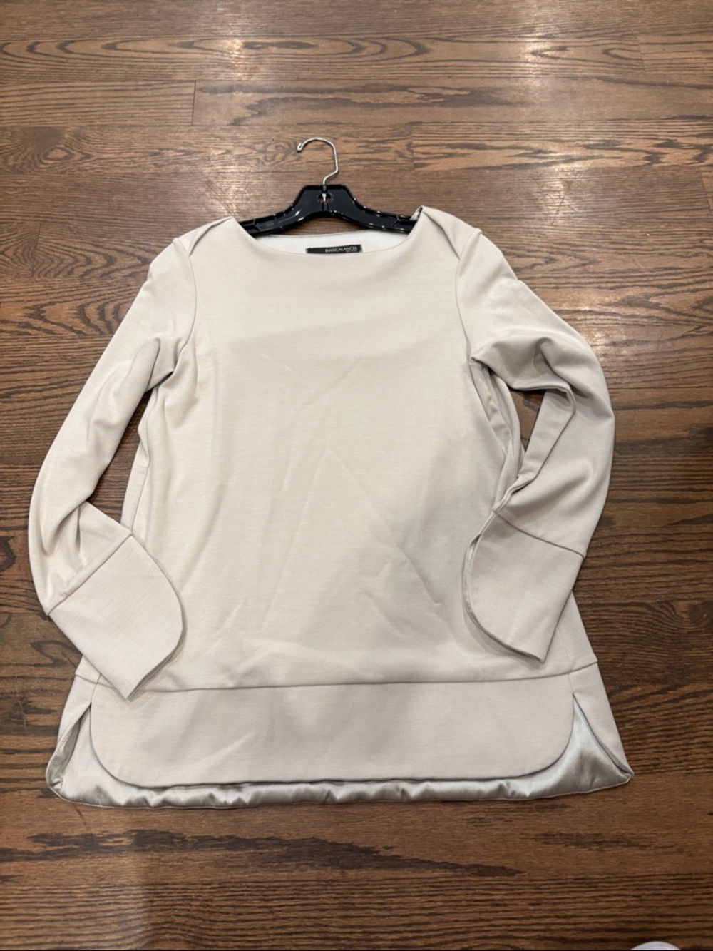 Worthington Cream Boatneck Long-Sleeve Tunic